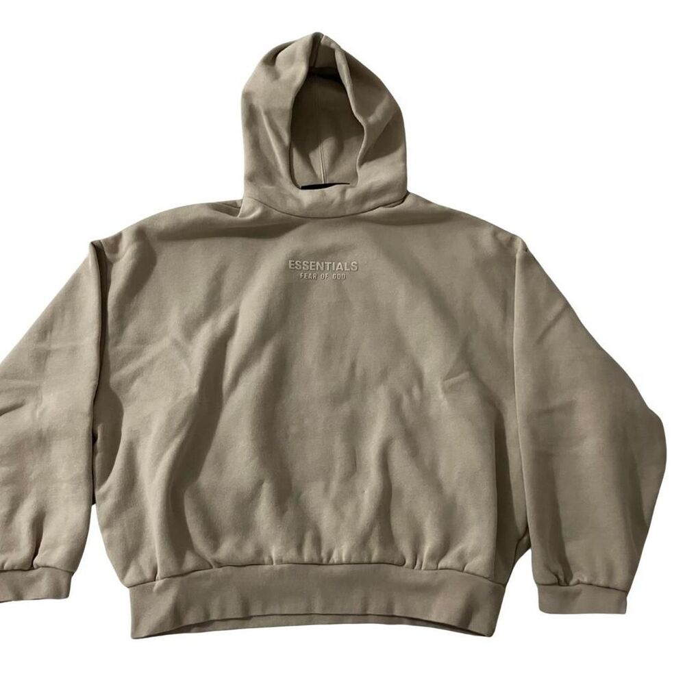 Fear-of-god Women's Cream and Tan Hoodie